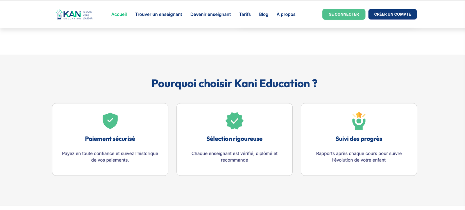 Section de pourquoi nous choisir ?